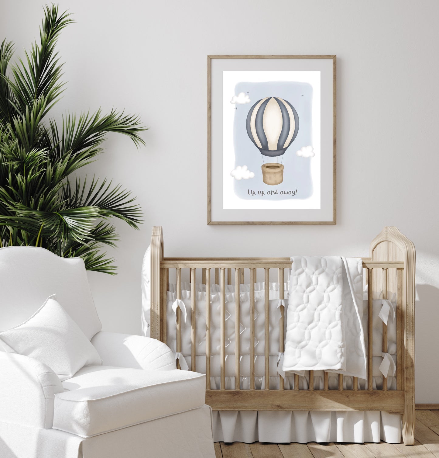 Up, Up and Away! - Hot Air Balloon Print
