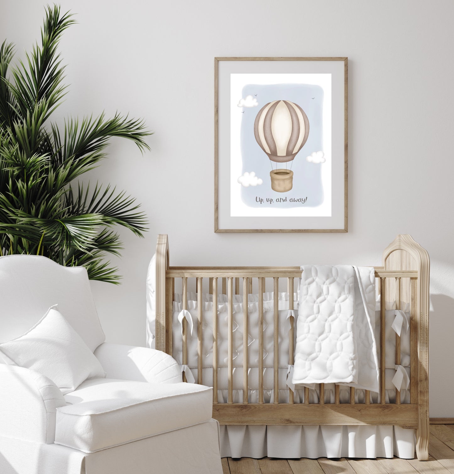 Up, Up and Away! - Hot Air Balloon Print