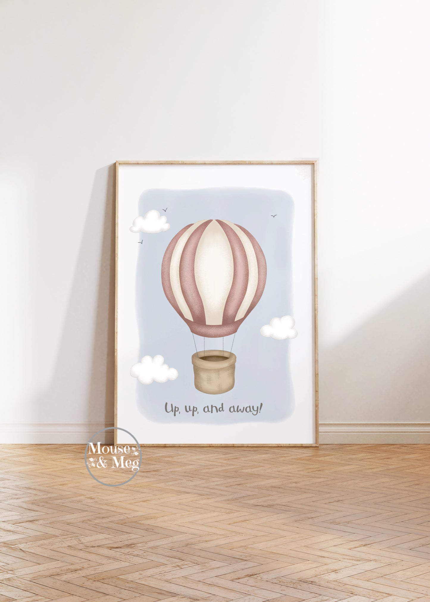 Up, Up and Away! - Hot Air Balloon Print
