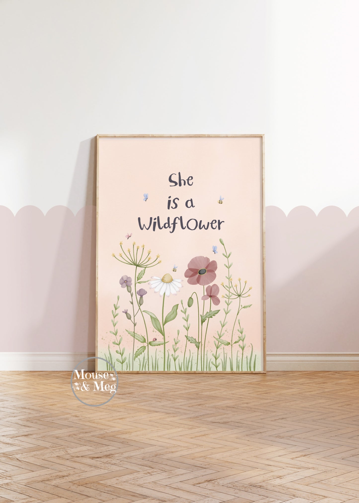She is a Wildflower - Girl’s Wildflower Print