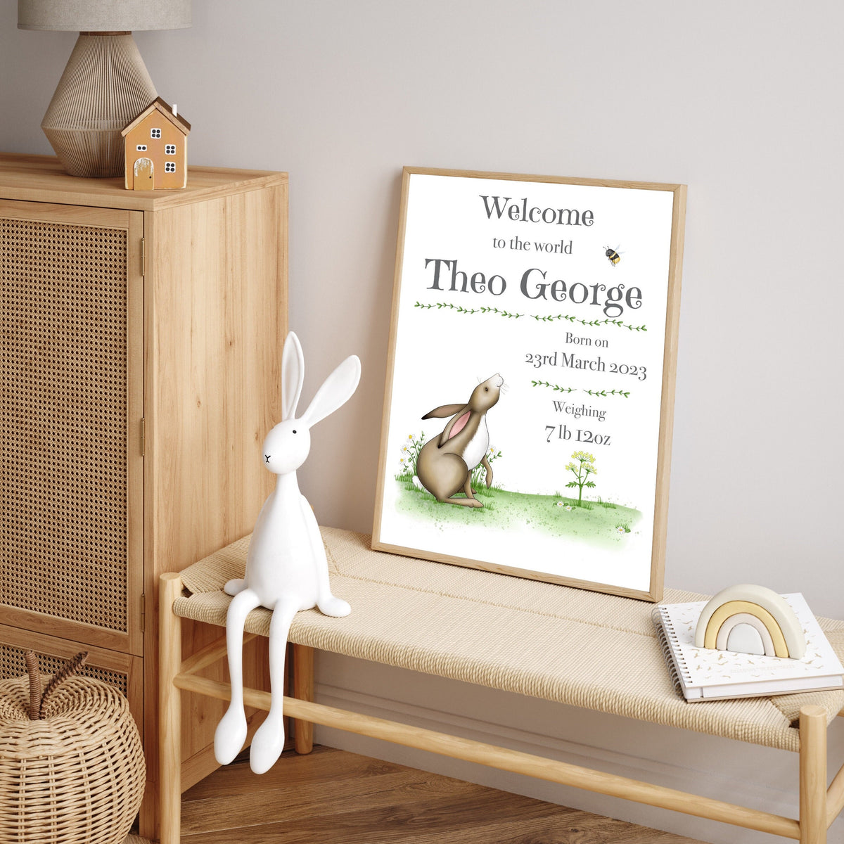Hare New Baby Print